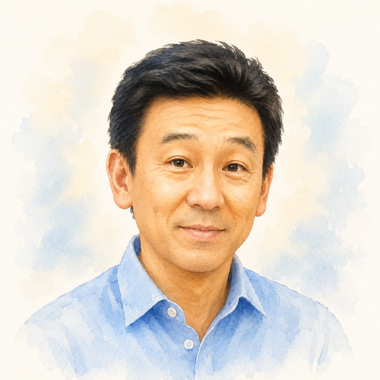 事務局責任者の似顔絵